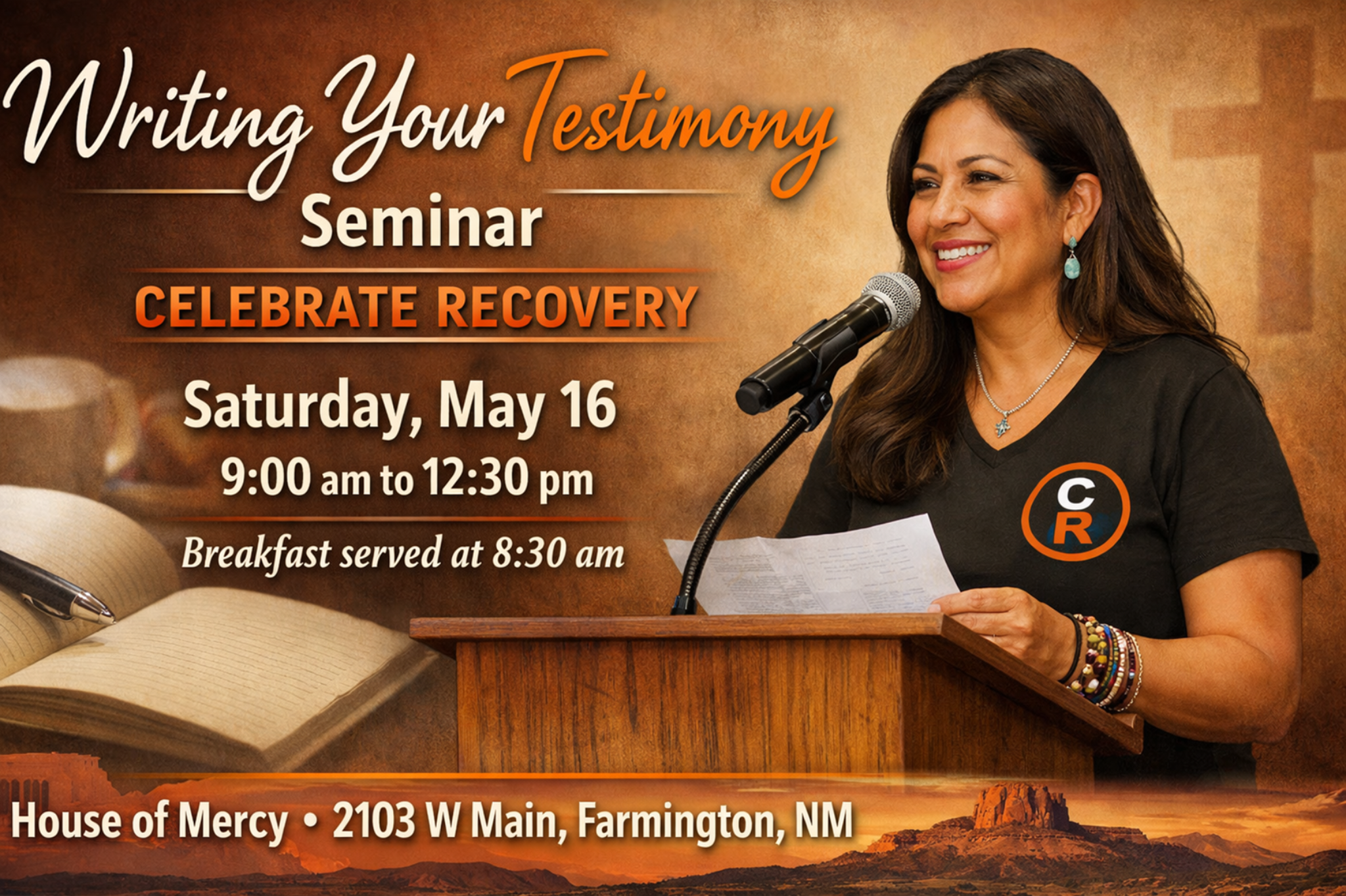 Writing Your Testimony Seminar flyer